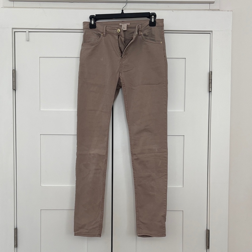 H&M Women's Skinny Jeans in Taupe